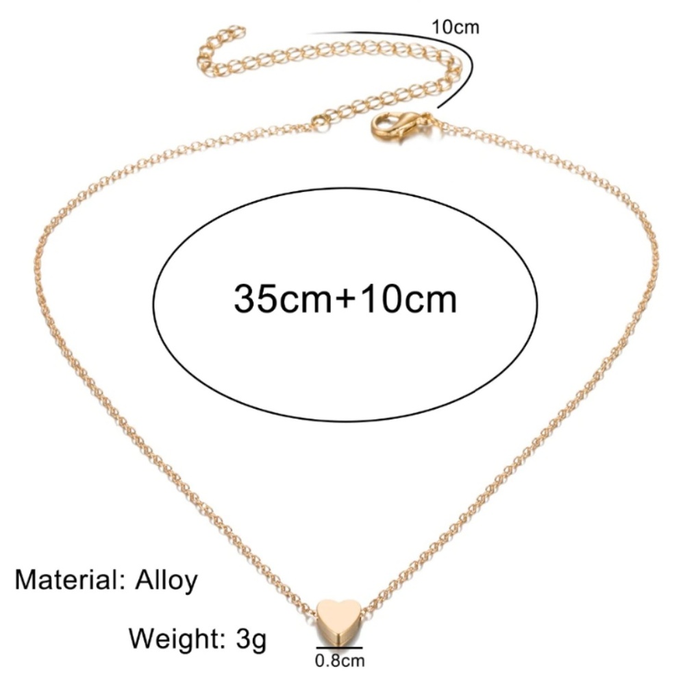 ❤️ 3/$30 Dainty Heart Necklace - Picture 3 of 7